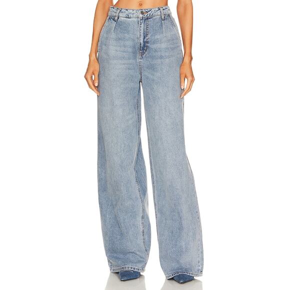 AFRM Turner Wide Leg Baggy Jeans - 25 Lancer Wash - Picture 1 of 4
